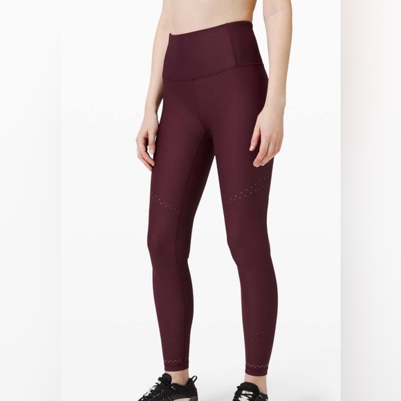 Lululemon Zoned In High-Rise Leggings 28” Cassis, size 6, like new! - Picture 1 of 8